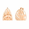 Boucles d'Oreille Ginette NY Palms Hoops Or Rose