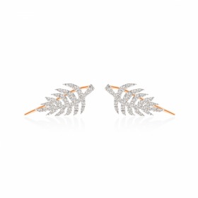 Boucles d'Oreille Ginette NY Diamond Palms Studs