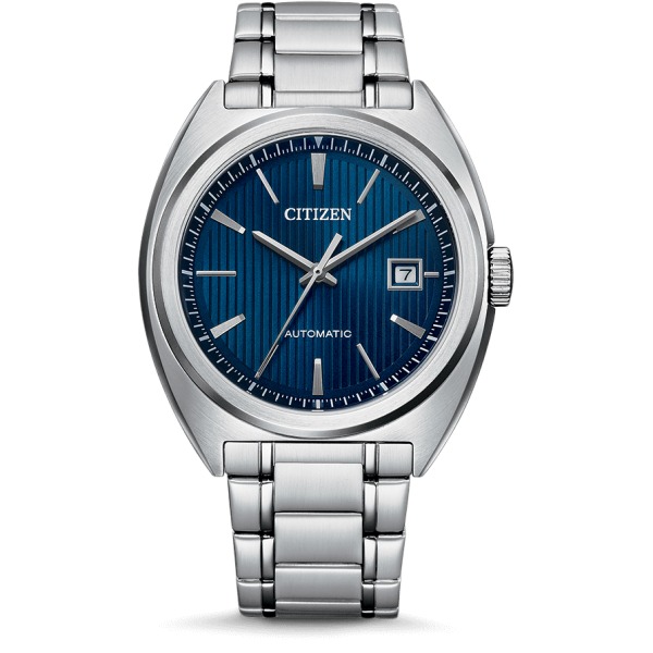 Montre CITIZEN cadran bleu bracelet acier NJ0100-71L