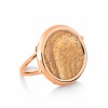 Bague Ginette NY Picture Jasper Disc Ring Or Rose