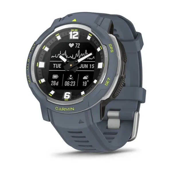 Montre Garmin Instinct Crossover Bleue Granit Édition Standard