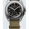 Montre Longines Pilot Majetek Cadran Noir Bracelet Synthétique