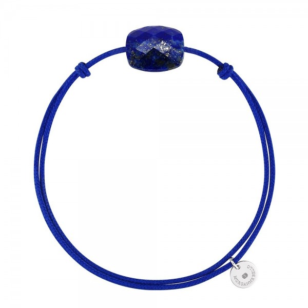 Bracelet Morganne Bello Friandise Coussin Cordon Bleu Roi Lapis-Lazuli