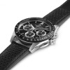 Montre Hamilton Jazzmaster Performer Auto Chrono 42mm Cadran noir bracelet cuir