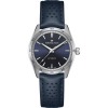 Montre Hamilton Jazzmaster Performer Auto 38mm Cadran bleu bracelet cuir