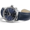 Montre Hamilton Jazzmaster Performer Auto 38mm Cadran bleu bracelet cuir