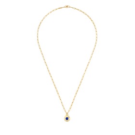 Pendentif sur chaîne Menottes Dinh Van R10 Or Jaune & Lapis-Lazuli