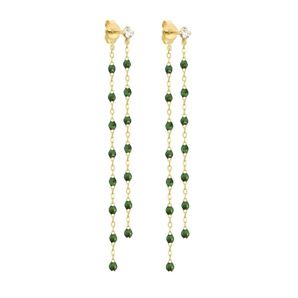 Boucles d'Oreilles gigi CLOZEAU Dansantes Classique Diamants & Or Jaune