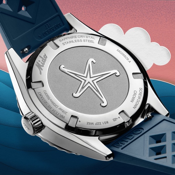 Montre Mido Ocean Star Decompression WorldTimer Cadran Bleu