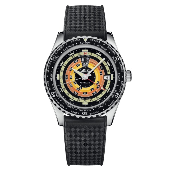 Montre Mido Ocean Star Decompression WorldTimer Cadran Noir