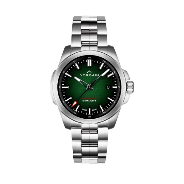 Montre Norqain Independence 40mm Green Gradient Bracelet Acier