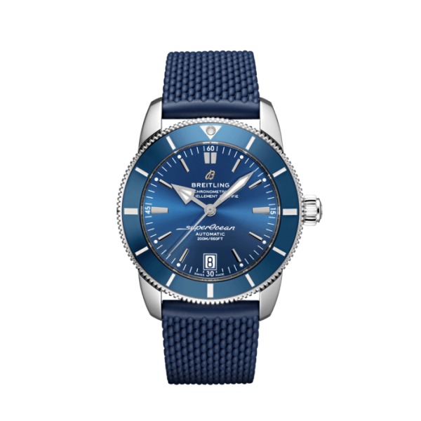 Montre Breitling Superocean Héritage 42 mm Bleu bracelet Caoutchouc