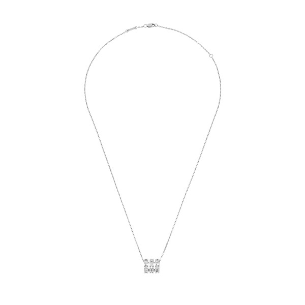 Collier Dinh Van Pulse Or Blanc et diamants