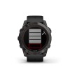 Montre Garmin Fenix 7x Pro Sapphire Solar Carbon Grey Titane Bracelet Noir