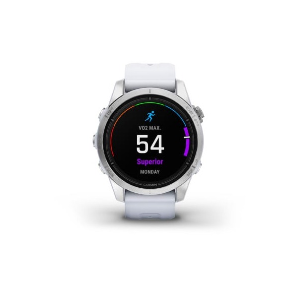 Montre Garmin Epix™ (Gen 2 Pro) 42mm Standart Edition Gray Bracelet Blanc