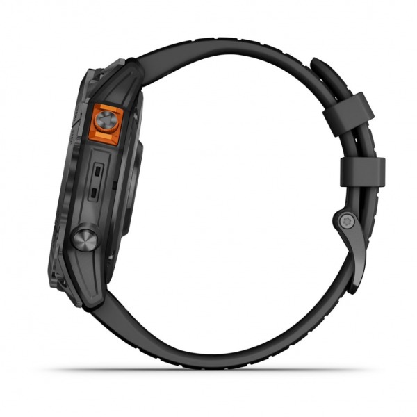 Montre Garmin Fenix 7x Pro Solar Edition Gray Bracelet Noir