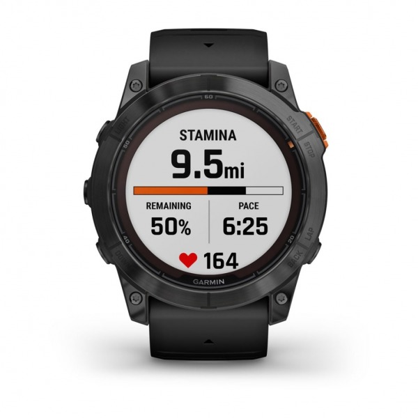 Montre Garmin Fenix 7x Pro Solar Edition Gray Bracelet Noir