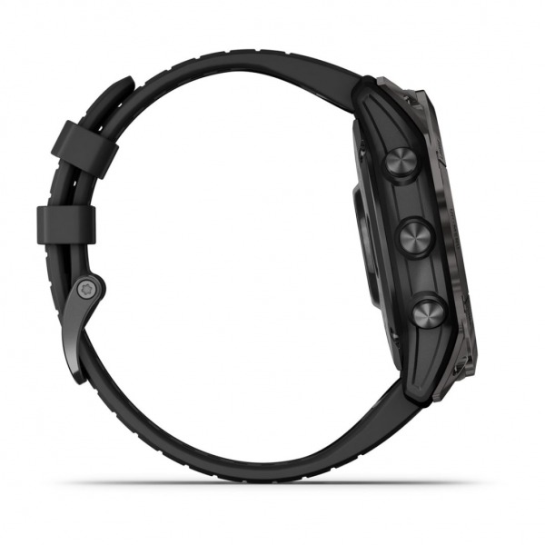 Montre Garmin Fenix 7x Pro Solar Edition Gray Bracelet Noir