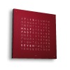 Horloge Qlocktwo Classic Royal Red Velvet