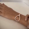 Bracelet Extensible Vanrycke Styloïde Or Rose 18k Semi-Pavé Diamants