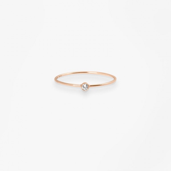 Bague Vanrycke One Or Rose 18k & Diamant