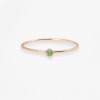 Bague Vanrycke One Capsule Or Rose 18k & Tsavorite Verte