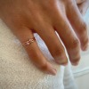 Bague Vanrycke One Capsule Or Rose 18k & Saphir Rose