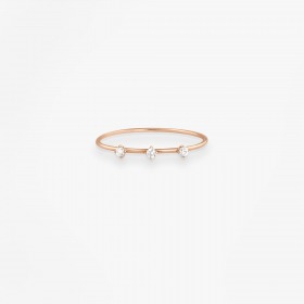 Bague Vanrycke Stardust Or Rose 18k & Diamant