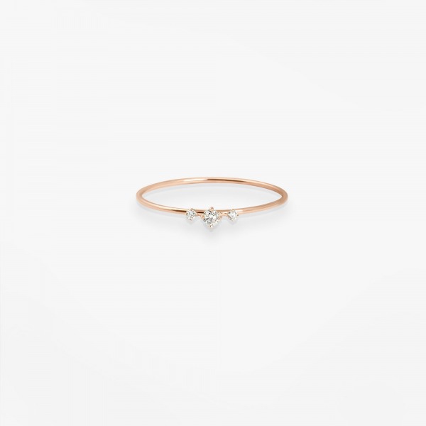 Bague Vanrycke Stardust Or Rose 18k & Diamant