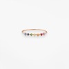Bague Stardust Rainbow Or Rose 18k & Pierres Multicolores
