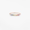 Bague Stardust Rainbow Or Rose 18k & Pierres Multicolores