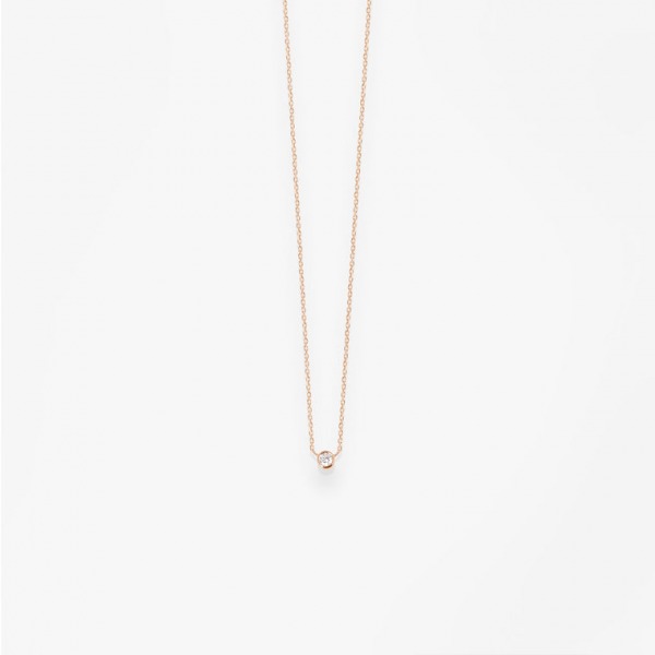 Collier Vanrycke One Or Rose 18k & Diamant