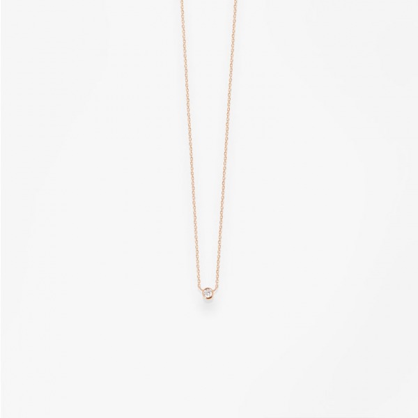 Collier Vanrycke One Or Rose 18k & Diamant