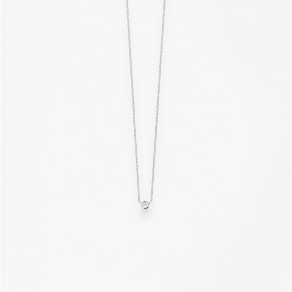 Collier Vanrycke One Or Blanc 18k & Diamant