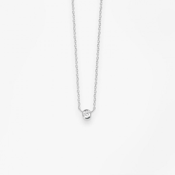 Collier Vanrycke One Or Blanc 18k & Diamant