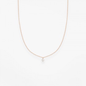 Collier Choker Vanrycke Stardust Or Rose 18k & Diamant