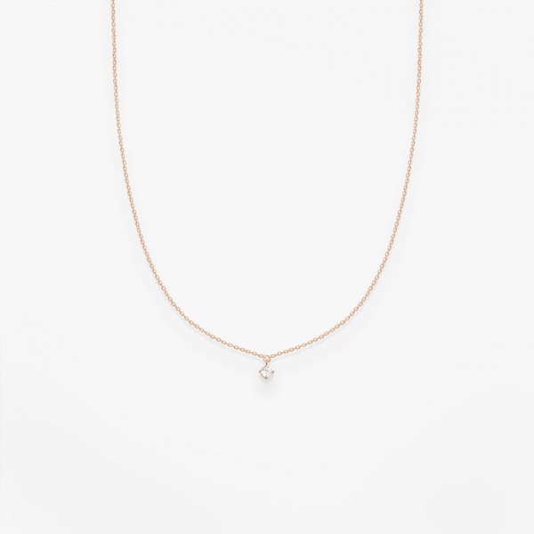 Collier Choker Vanrycke Stardust Or Rose 18k & Diamant