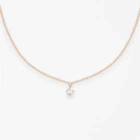 Collier Choker Vanrycke Stardust Or Rose 18k & Diamant