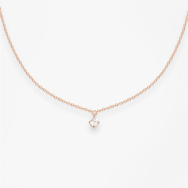 Collier Choker Vanrycke Stardust Or Rose 18k & Diamant