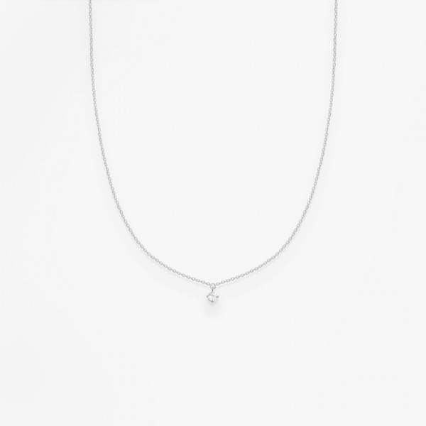 Collier Choker Vanrycke Stardust Or Blanc 18k & Diamant