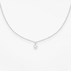 Collier Choker Vanrycke Stardust Or Blanc 18k & Diamant