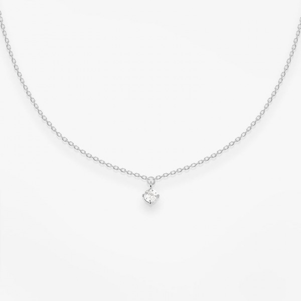 Collier Choker Vanrycke Stardust Or Blanc 18k & Diamant