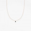 Collier Choker Vanrycke Stardust Or Rose 18k & Diamant Noir