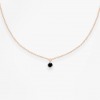 Collier Choker Vanrycke Stardust Or Rose 18k & Diamant Noir