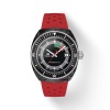 Montre Tissot Sideral S Bracelet Caoutchouc Rouge