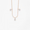 Collier Vanrycke Stardust Or Rose 18k & 3 Diamants