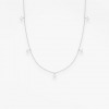 Collier Vanrycke Stardust Or Blanc 18k & 5 Diamants