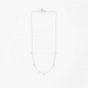 Collier Vanrycke Stardust Or Blanc 18k & 5 Diamants
