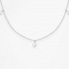 Collier Vanrycke Stardust Or Blanc 18k & 5 Diamants