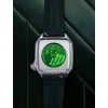 Montre MARCH LA.B AM2 Slim Automatique White Bracelet Alligator Noir